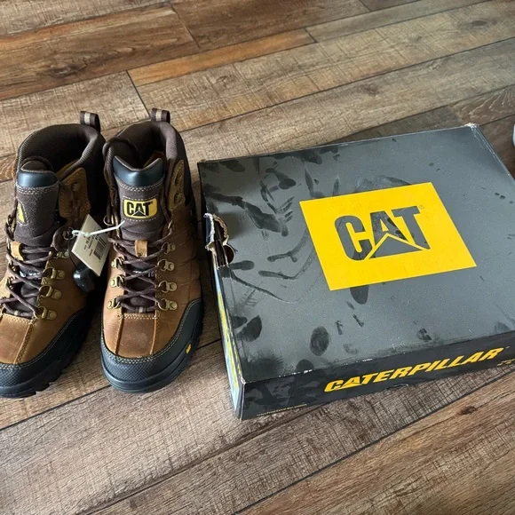 Caterpillar Brown and Black Leather Boots